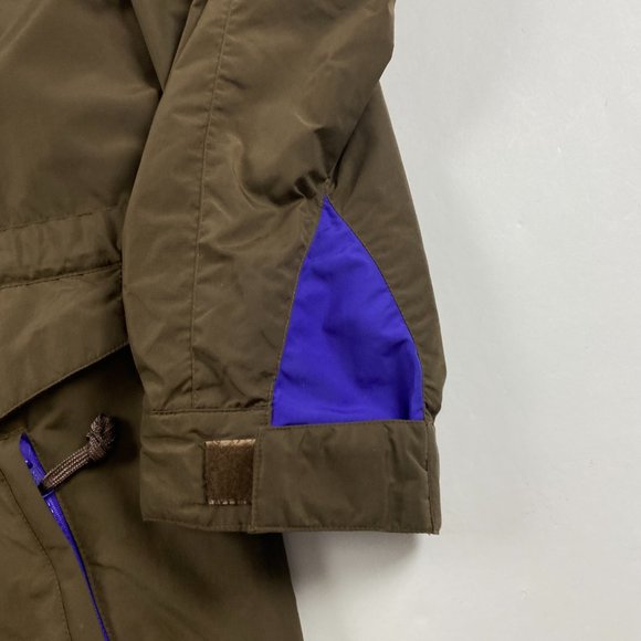 Lands' End Packable Mountain Lite Parka Jacket Men's Medium Brown Purple Nylon - Picture 6 of 15